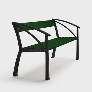 Byarums bruk Vasa bank Groen, zwart frame