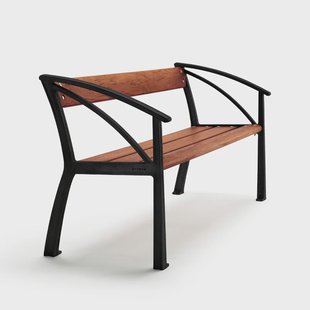 Byarums bruk Vasa bank Mahonie, zwart frame