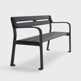 Byarums bruk Joy bank Mahonie zwarte beits, zwart frame