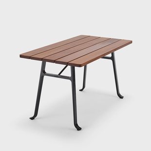 Byarums bruk Seriff tafel Mahonie olie, zwart frame