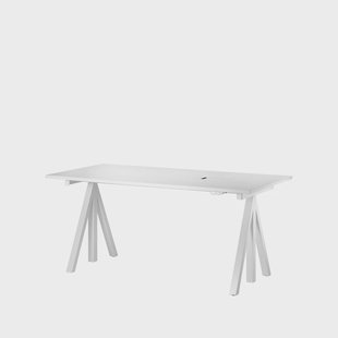 Works Works onderstel voor bureau wit, in hoogte verstelbaar