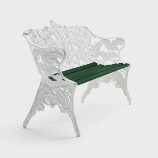 Byarums bruk Classic bank Groen, wit frame