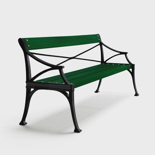 Byarums bruk Lessebo bank Groen, zwart frame