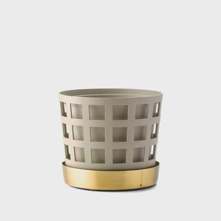 KLONG Trio Pot Square Bloempot beige, klein