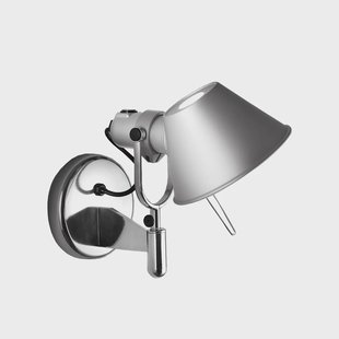 Artemide Tolomeo Faretto wandlamp aluminium, met aan-uit knop