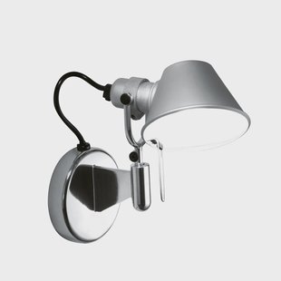 Artemide Tolomeo Micro Faretto wandlamp aluminium, zonder aan-uit knop