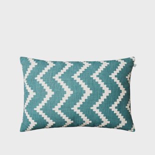 Chhatwal & Jonsson Ikat Sema kussen heaven blue/offwhite, 40 cm