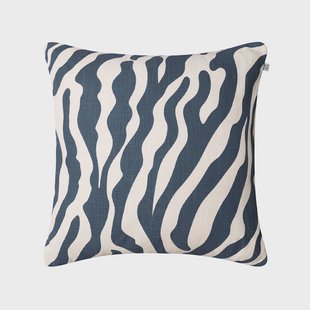 Chhatwal & Jonsson Zebra Outdoor kussen 50x50 cm blue/off white, 50 cm