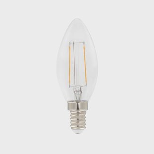Airam Airam Filament LED-kaarslamp C35 lichtbron helder, dimbaar e14, 3w