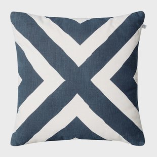 Chhatwal & Jonsson Impal Outdoor kussen blue/off white, 50 cm