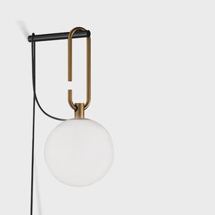 Artemide nh wandlamp zwart messing