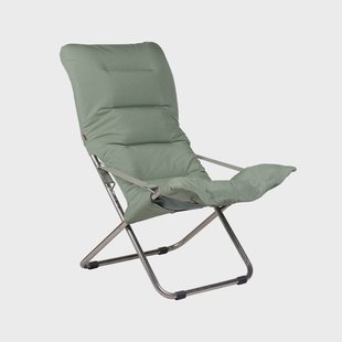 Fiam Fiesta Soft zonnestoel Stoffen salie groen-aluminium frame
