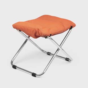 Fiam Chico Soft kruk Oranje-aluminiumstatief