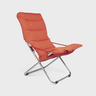 Fiam Fiesta Soft zonnestoel Stof oranje-aluminiumframe