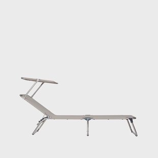 Fiam Amigo Top ligbed Stof textaline taupe-aluminium frame-zonnedak