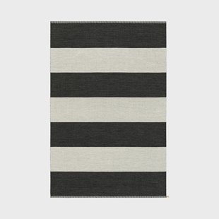 Kasthall Wide Stripe Icon vloerkleed Midnight black 554 300x200 cm