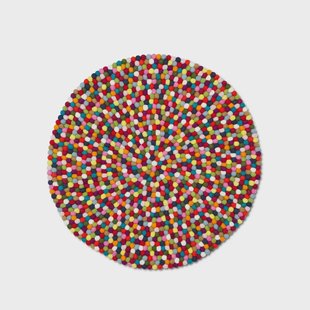 HAY Pinocchio vloerkleed rond multi, 140 cm