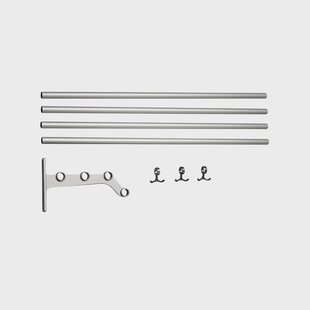 Essem Design Nostalgi 291 Hoedenplank aluminium, aluminium frame