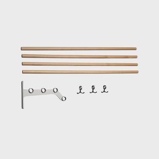 Essem Design Nostalgi 291 Hoedenplank eiken, aluminium frame