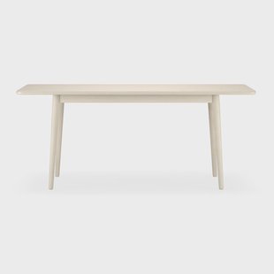 Stolab Miss Holly tafel 175x100 cm Berkenhout witte olie, 1 inlegblad