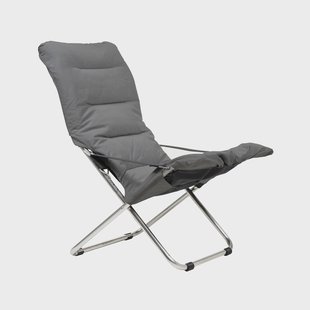 Fiam Fiesta Soft zonnestoel Stof antraciet-aluminiumframe
