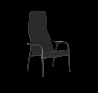 Swedese Lamino Fauteuil Schapenvacht black-zwartgebeitst beukenhout