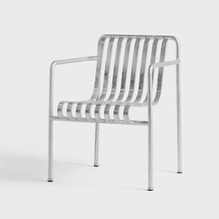 HAY Palissade Dining armstoel hot galvanized HAY Palissade Dining armstoel hot galvanized