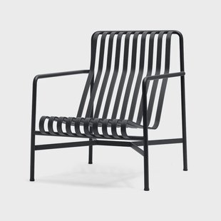 HAY Palissade High loungefauteuil Anthracite