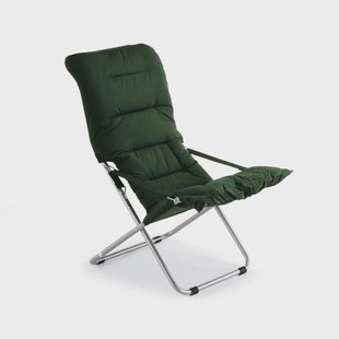 Fiam Fiesta Soft zonnestoel Stof donkergroen-aluminiumframe