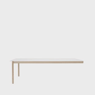 Muuto Linear System End Module tafel White laminate-Oak 240x142 cm