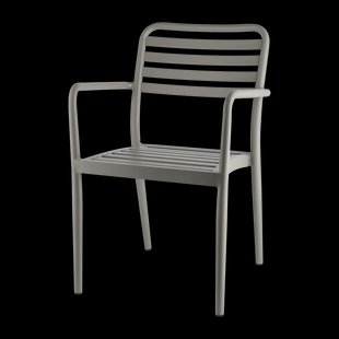 1898 Messina stoel met armleuningen Taupe