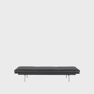Muuto Outline dagbed Refine leather black-Aluminium Muuto Outline dagbed Refine leather black-Aluminium