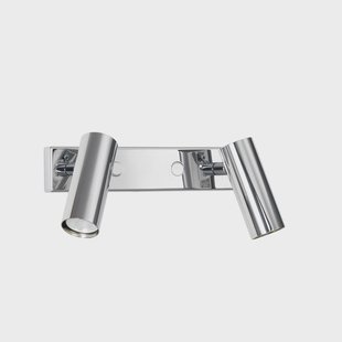 Örsjö Belysning Puck Dubbel muurlamp chroom, led