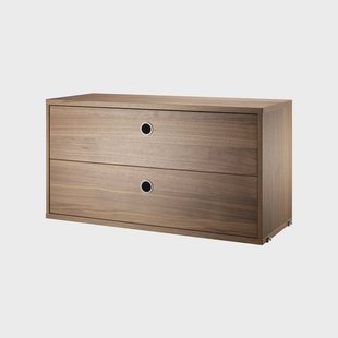 String String ladekast walnoot, 78x30 cm