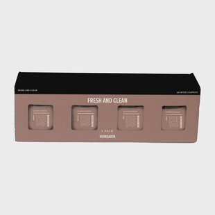 Humdakin Humdakin geurkaarsen 4-pack Fresh and Clean - Pink