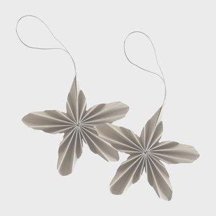 Cooee Design Paper Stars kersthanger Natural