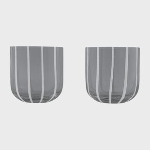 OYOY Mizu drinkglas 2-pack Grey-white
