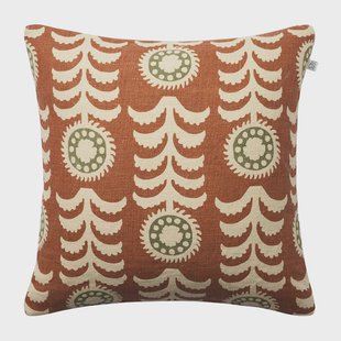 Chhatwal & Jonsson Alok kussenhoes 50x50 cm Terracotta-cactus green