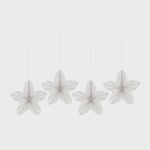 Scandi Living Twinkle kerstboomhanger 4-pack White