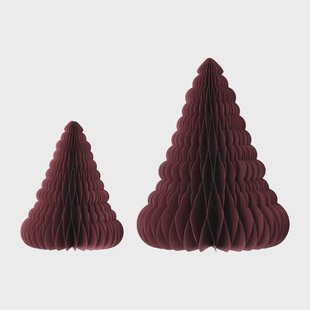 Scandi Living Trees kerstdecoratie 2-pack Red