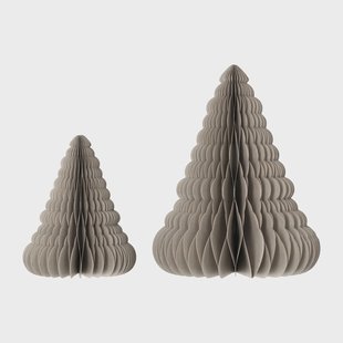 Scandi Living Trees kerstdecoratie 2-pack Beige