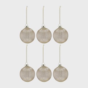 Scandi Living Holiday kerstballen 6-pack Gold