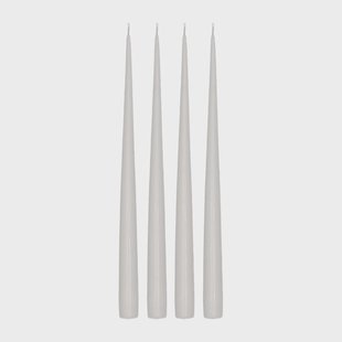 Scandi Essentials Atmosphere dinerkaarsen 4-pack 32 cm Icy Grey