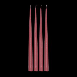 Scandi Essentials Atmosphere dinerkaarsen 4-pack 32 cm Dark red