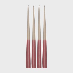 Scandi Essentials Affinity dinerkaars tweekleurig 4-pack 32cm Beige-red