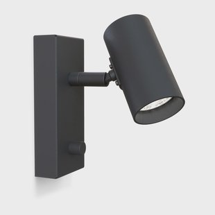 Belid Tyson wandlamp Ø5,5 cm Zwarte structuur Belid Tyson wandlamp Ø5,5 cm Zwarte structuur