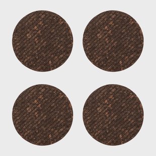 Sagaform Dante glasonderzetters van kurk 4-pack Bruin