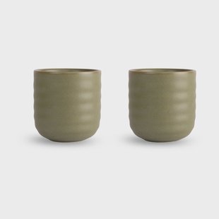 Sagaform Ellen kop 2-pack 18 cl Groen