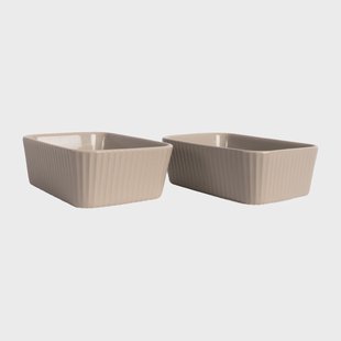 Sagaform Flora ovenschaal mini 2-pack Beige