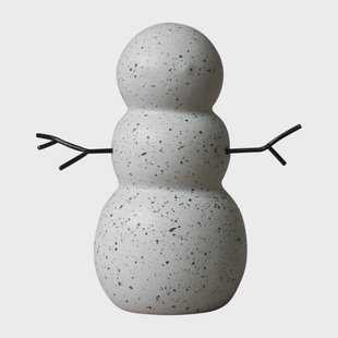 DBKD Snowman kerstdecoratie 11 cm Mole dot